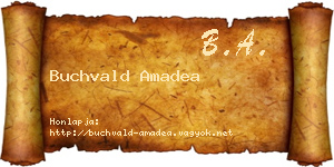 Buchvald Amadea névjegykártya